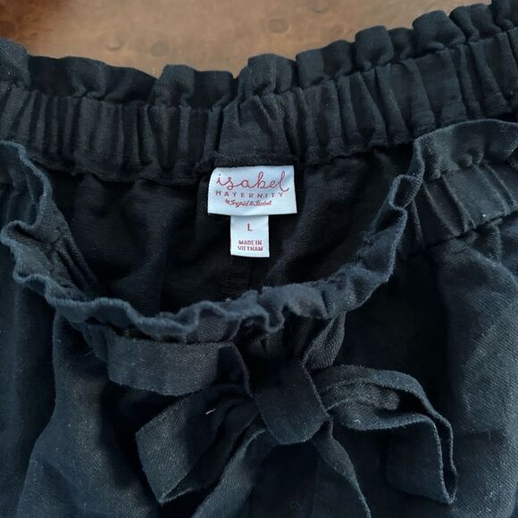 Isabel Maternity By Inured&Isabel Tie Front Pull on Maternity Shorts NWT… - Picture 12 of 16